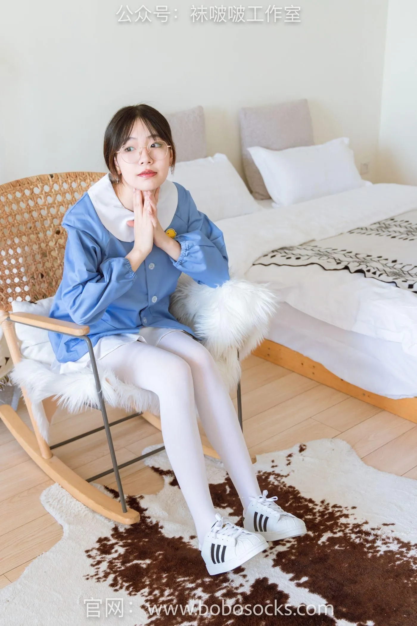 [BoBoSocks袜啵啵]NO.093 小甜豆-贝壳头、厚白丝 [132P]插图2